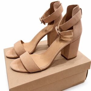 Madewell Tan Block Heel Sandals